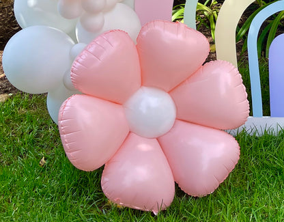 Pastel Pink Daisy Balloon Garland Kit