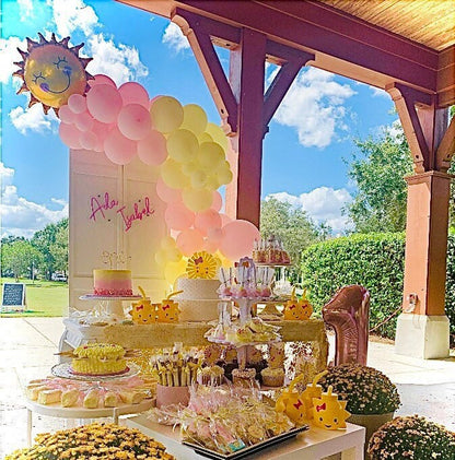You are My Sunshine! Pastel Yellow and Pink Balloon Garland Kit