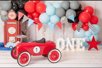 Vintage Race Car Balloon Garland Kit