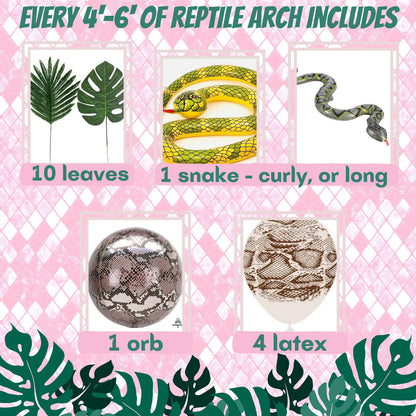 Reptiles and Snakes Balloon Garland Kit