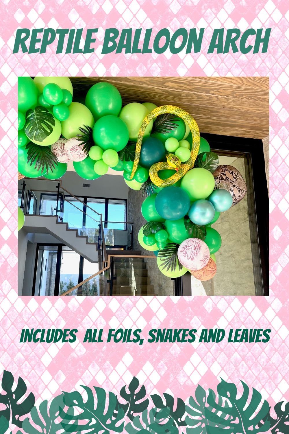 Reptiles and Snakes Balloon Garland Kit