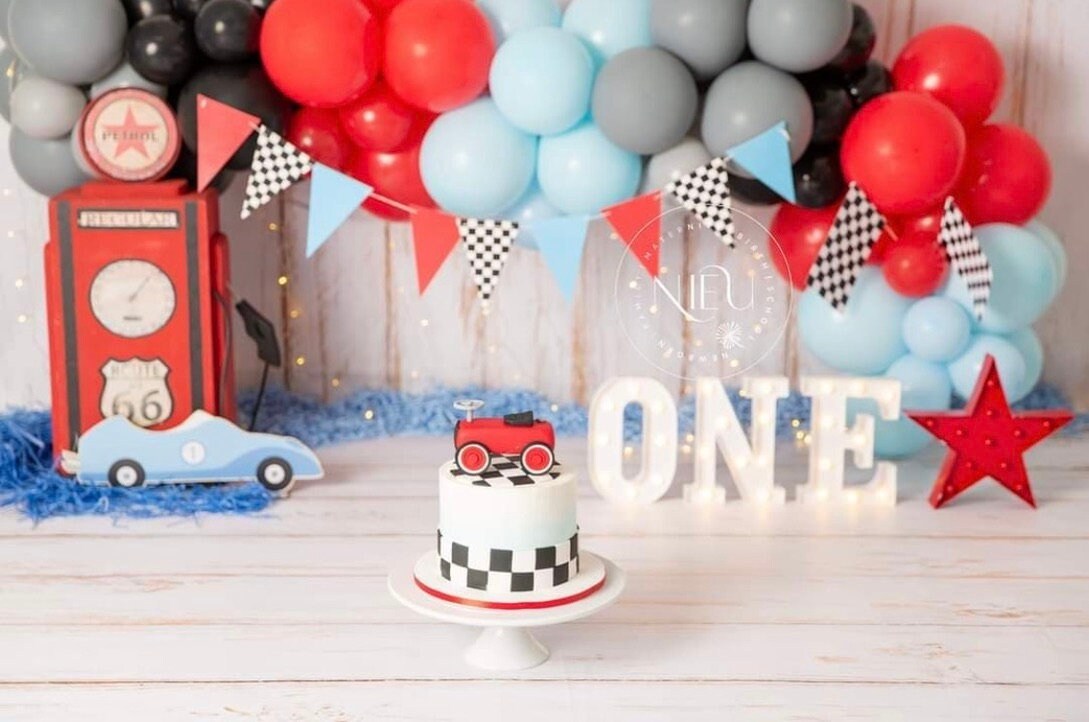 Vintage Race Car Balloon Garland Kit